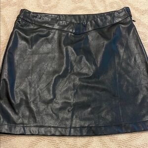 Black Leather Skirt